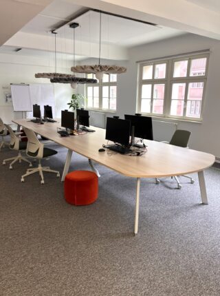 Offener Arbeitsplatz im Haus des Buches