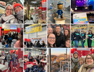 Collage aus Bildern von der Leipziger Buchmesse 2025.
