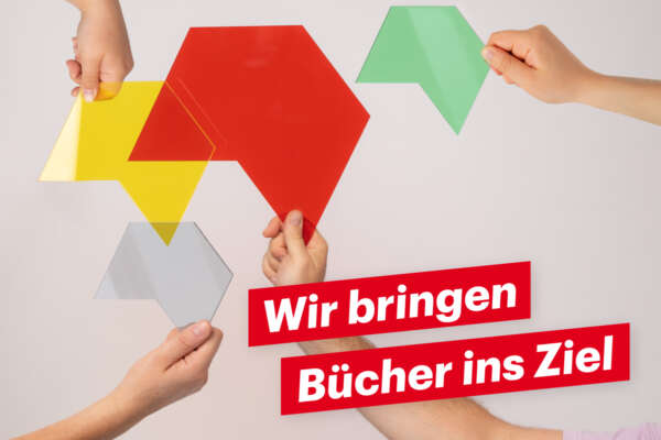 MVB-Grafik auf der "Wir bringen Bücher ans Ziel" steht.