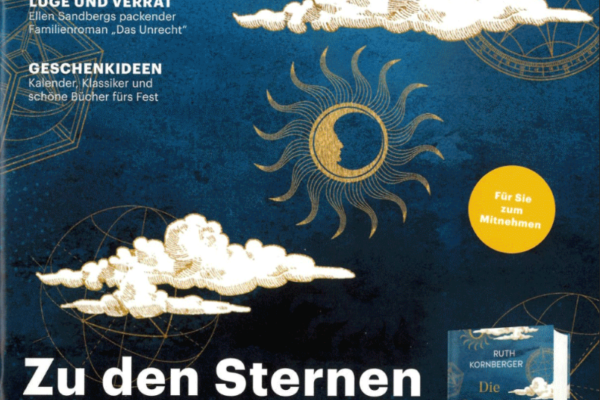 Buchjournal Cover mit Wolken und Sternen aus dem Jahr 2004