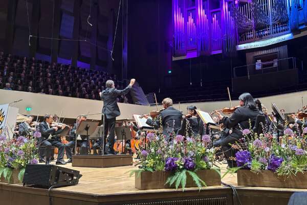 Das Orchester während der Eröffnungsfeier zur Leipziger Buchmesse.