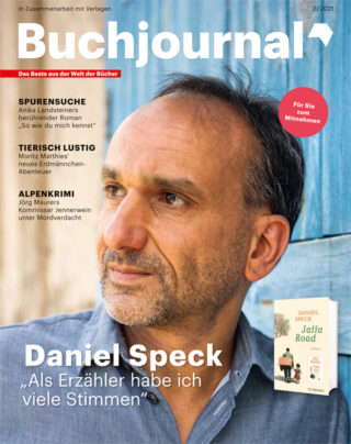 Cover Buchjournal mit Autor Daniel Speck