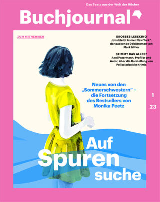 Cover vom Buchjournal mit der Zeichnung einer Frau im gelben Kleid