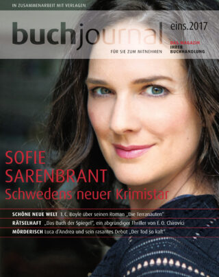 Cover Buchjournal mit Sofie Sarenbrant