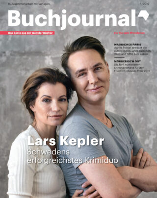 Cover Buchjournal mit Romy Hausmann und Lars Kepler
